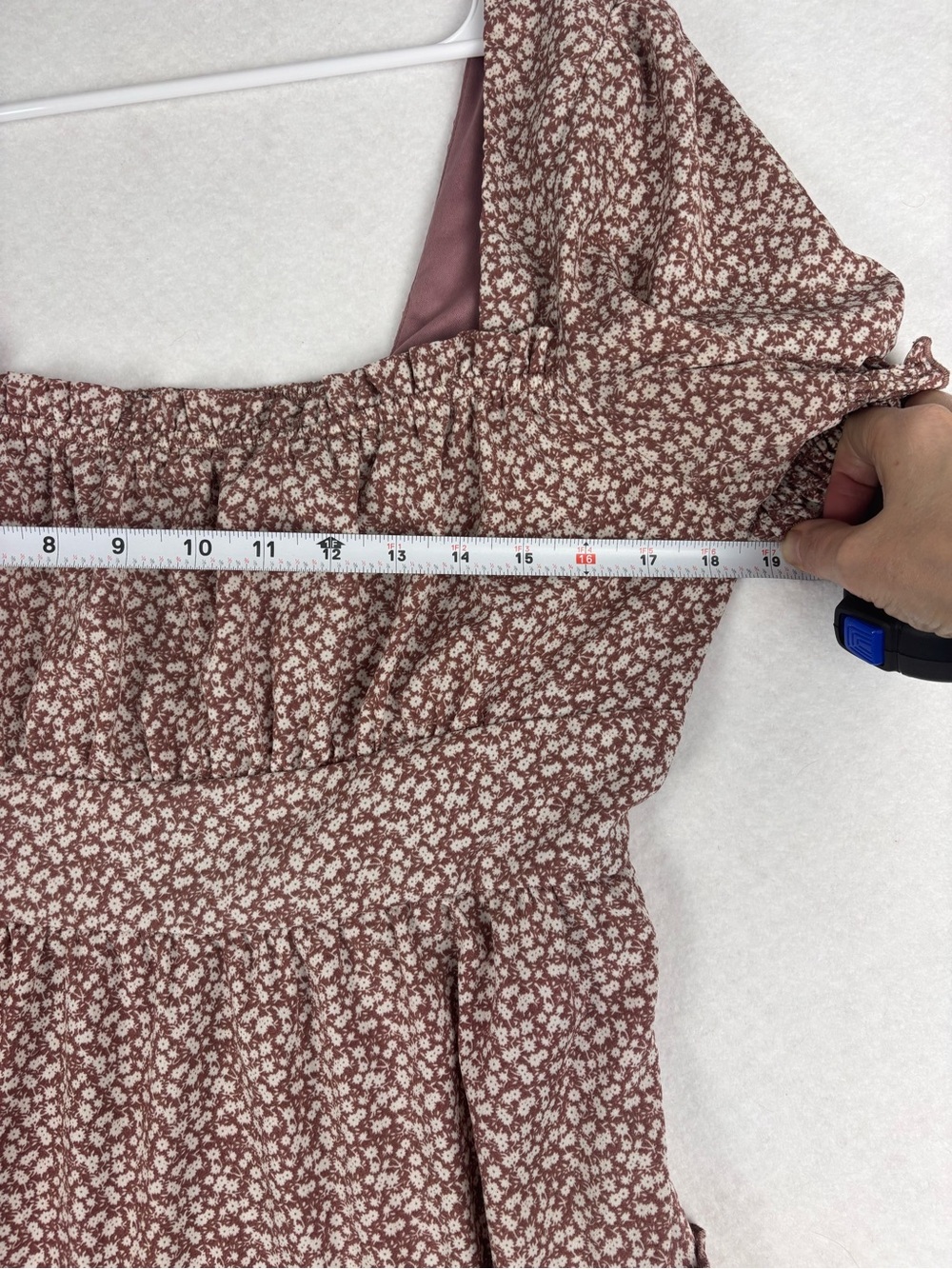 Altard State Floral Smocked Puff Sleeve Babydoll Mini Dress XL Cottagecore Tier - Picture 4 of 6